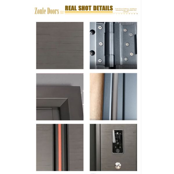 Entrance Interior Front House Door ISO Certificate Chinese Door Factory Steel Security Doors Whole Sales Price