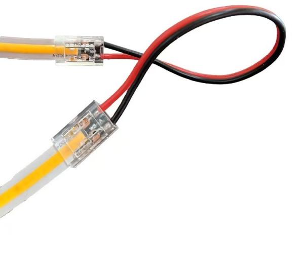 十字型透明COBストリップライト 8mm 10mmコネクタ 高導電性 | 家庭、小売、産業用照明に簡単設置