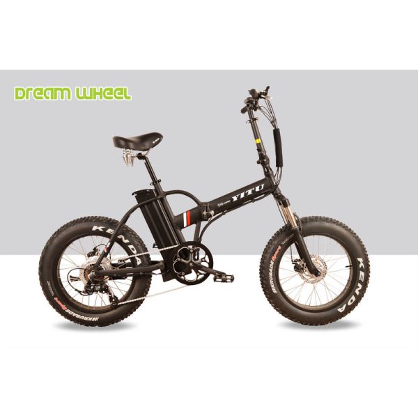 500W 20 Inch Fat Tire Folding Electric Bike 32km/H