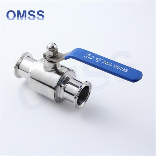 1/2-12 Ball Sanitary Valve Clamped Stainless Steel Ball Npt Valve For Beverage