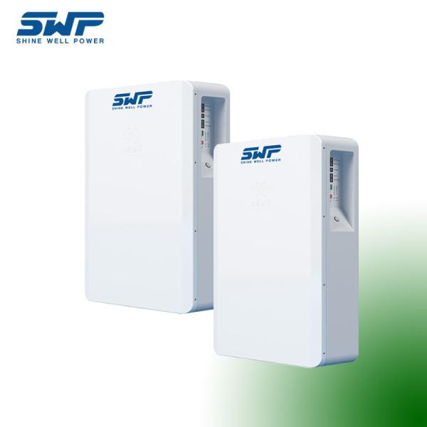 51.2V 200AH Solar Energy Storage System Wall Mounted Easy Setup A Grade LiFePO4 Cells Long Cycles 300A Discharge