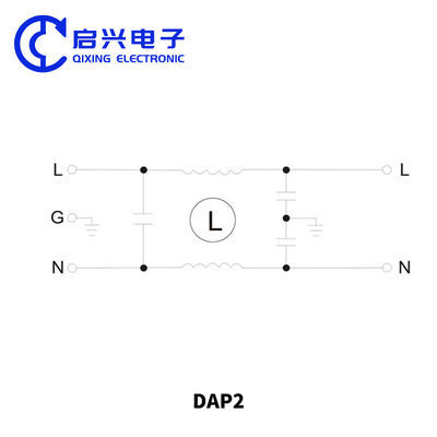 DAI2 Single Phase AC Filters EMI Power Filter IEC Socket Type