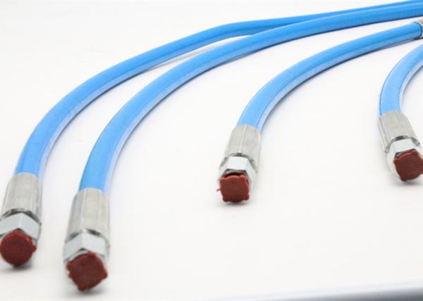 Smooth Nylon / Polyurethane High Pressure Test Hose with M14*1.5 Connectors