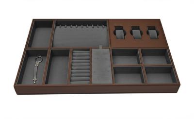 Compacto de joyería modular de lujo - E0 MDF, cuero de PVC, revestimiento de terciopelo para armario y armario (YG-H022)