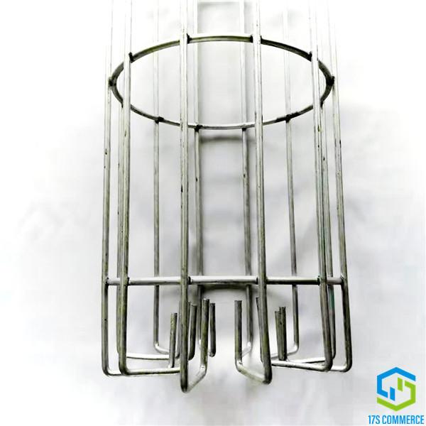 Galvanized Wire 120mm Dust Collector Filter Cage Wire Bent Bottom