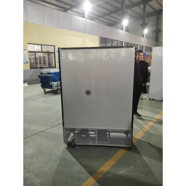 Vertical air-cooled refrigerated three door glass large capacity beverage cabinet