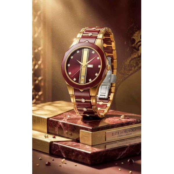AuraCrest Duo Quartz Watch | Ceramic Couple Wholesale