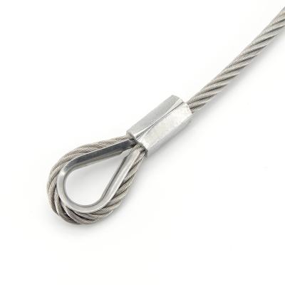 304/316 Ss Wire Rope With Swaged Fittings For Easy Installation