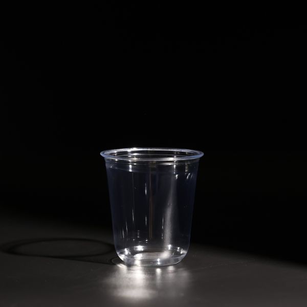 400ml Clear PET Disposable Cup With Lids For On The Go Juices Drink Cups