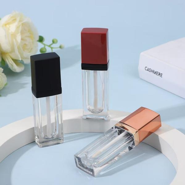 3.5ml tube plastique carré avec pinceau, la couleur peut être personnalisée