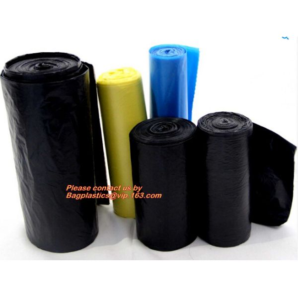 Garbage Bags Wastebasket Bin Liners New Design Easy To Tear Extra Durable Plastic Trash Bags For Bathroom Bedroom Office