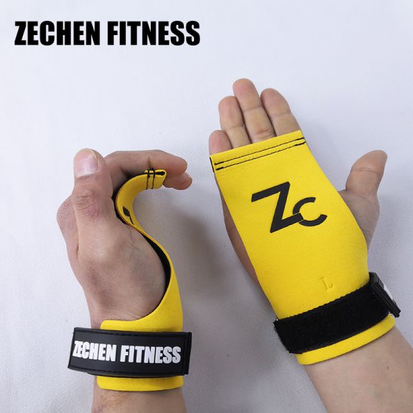 Suede Microfiber Fingerless Crossfit Grips Barehand Lifting Gloves Gym Accessories