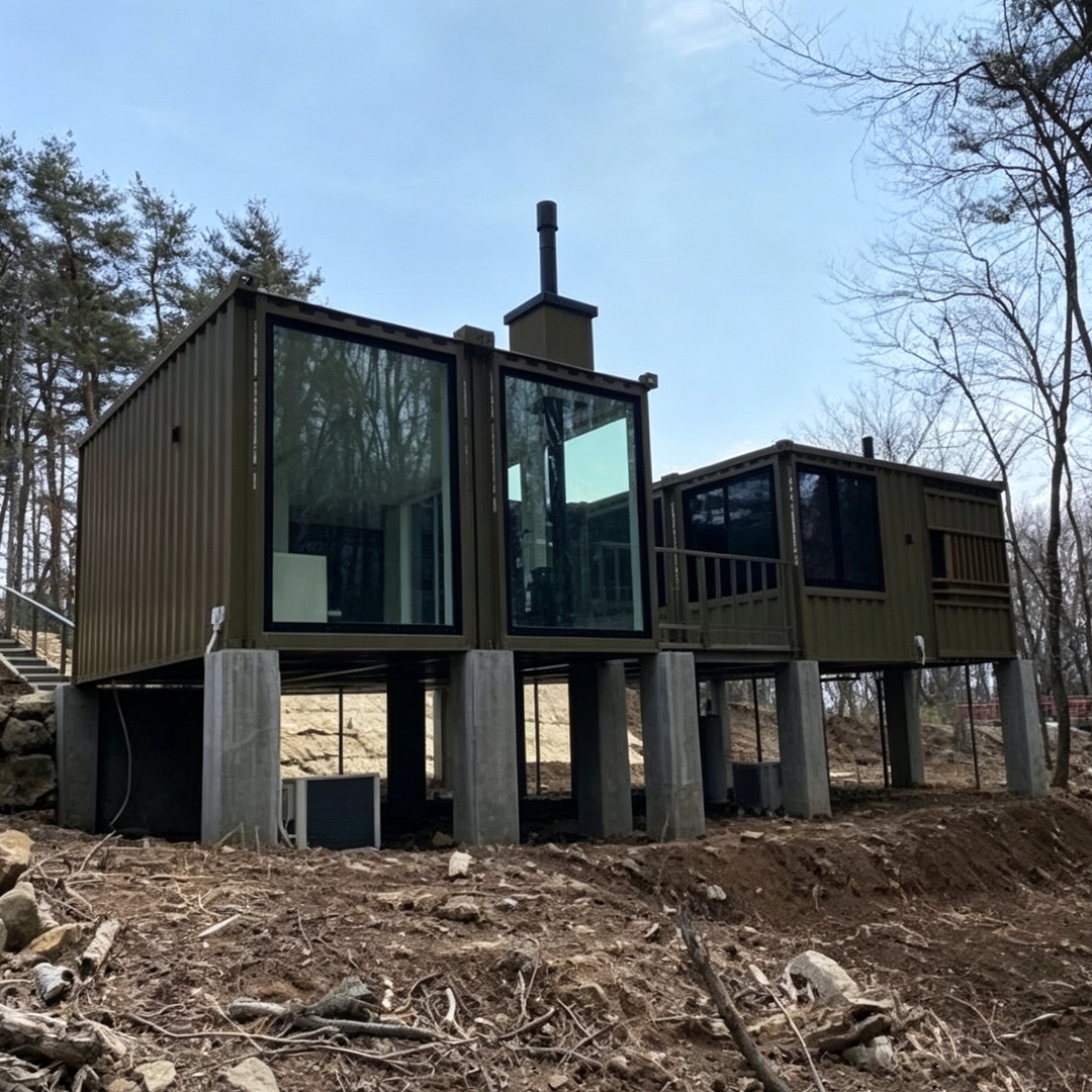 FOREMOST Container Homes Luxury Prefabricated Fast Build Low Cost Prefab House 20HC Prefab Shipping Container Villa