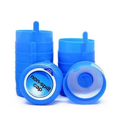 Blue Non Spill Caps 5 Gallon For 20 Liter 55 Mm Neck Water Bottle