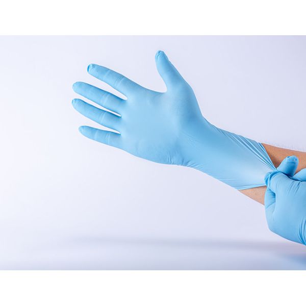 Blue Medical Disposable Powder Free Nitrile Gloves S M L XL For Examination