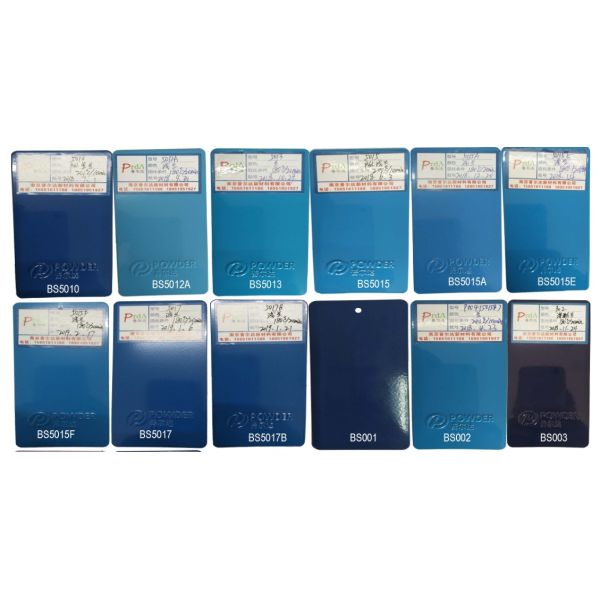 Indoor Furniture Matt Finish Powder Coating , Light Blue Matte Powder Coat