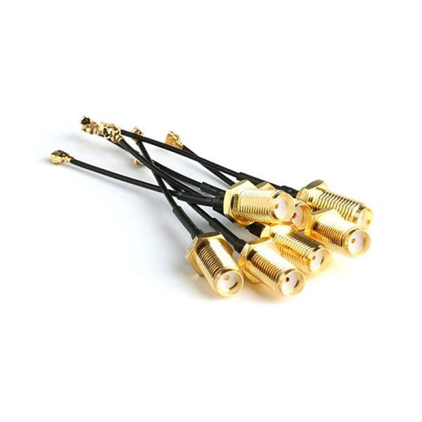 6 polegadas WiFi U.FL ao cabo fêmea da antena da trança de SMA