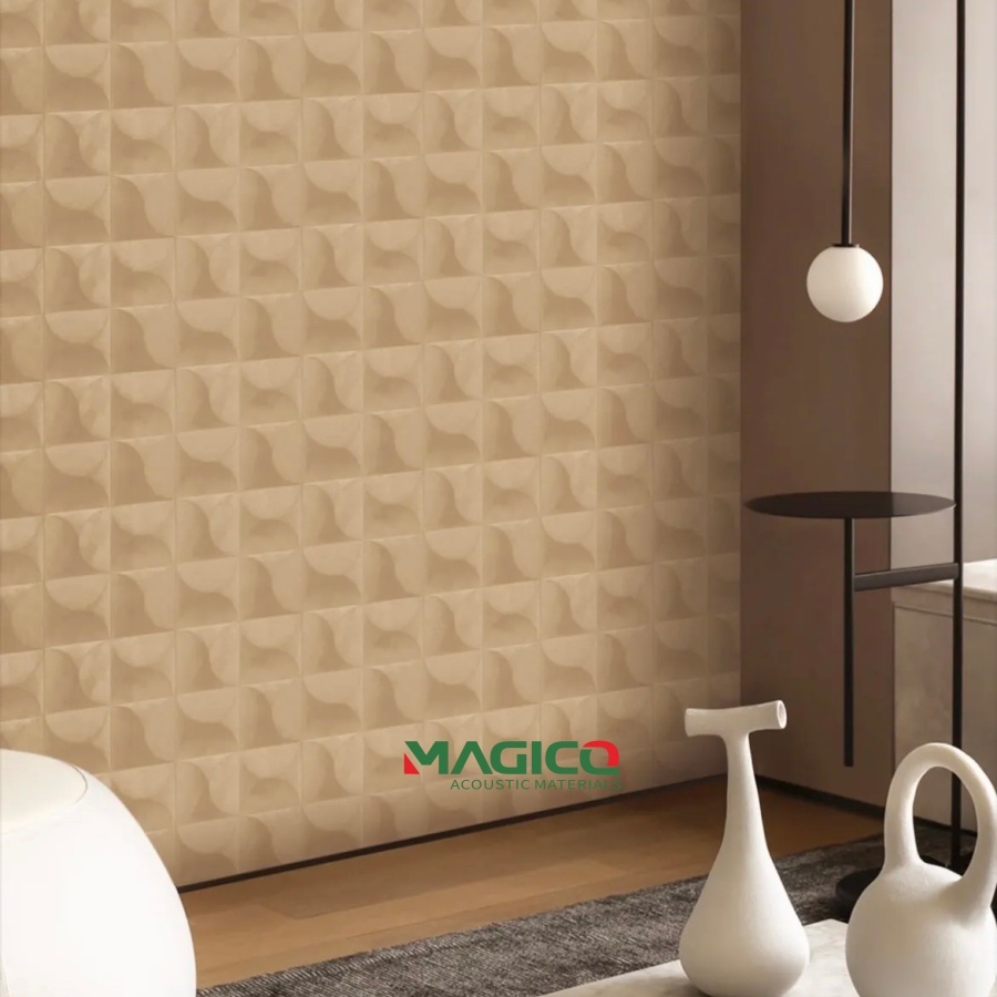Sound Diffusing Polyester Fiber Acoustic Panel Engineered To Reduce Echo In Large Open Spaces