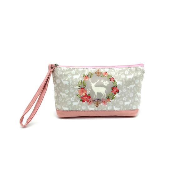 Cute Cartoon Printing Reusable Cotton Canvas Cosmetic Bag