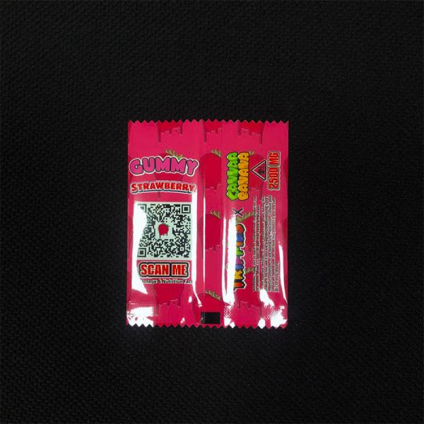 Embalagem de ervas daninhas Mylar finalizadas e brilhantes Retorno Selo térmico Sacos Mylar para doces gomosos