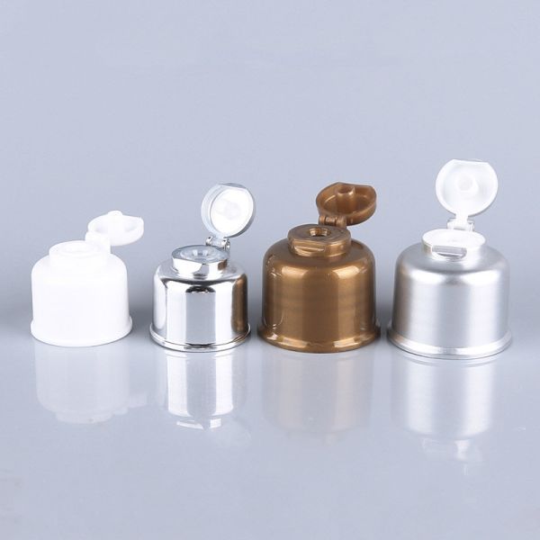 PP Plastic Bottle Flip Top Cap 28mm Aluminum Flip Top Screw Cap 24/410 28/410