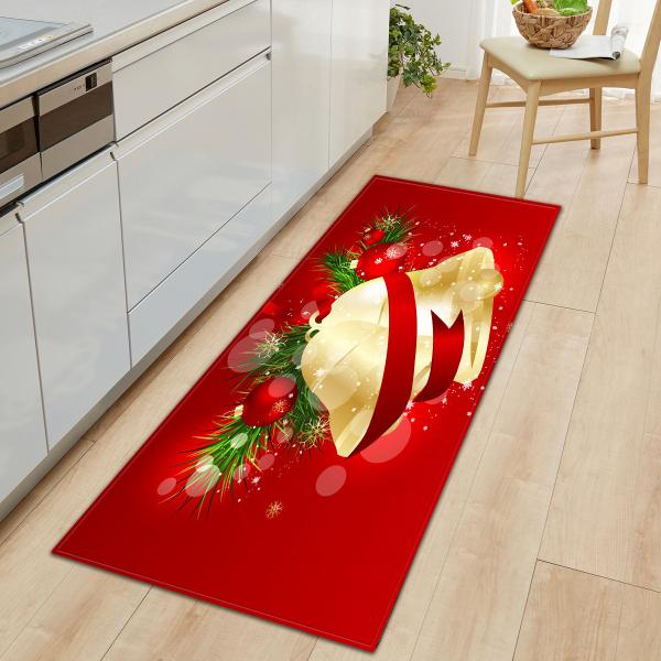 Cozinha longa vermelha de Bels que está Mat Nonslip Bedroom Floor Carpets