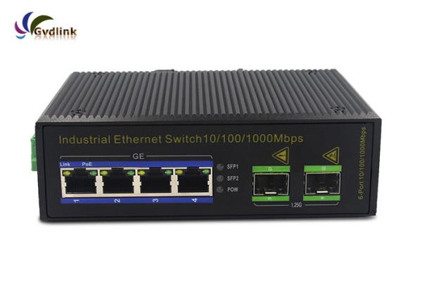 2 interruptor portuário do ponto de entrada da fibra ótica do entalhe 4 de SFP do gigabit