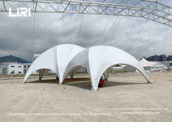 8m Aluminum Crossover Outdoor Hexagonal Dome Frame Tents For Trade Show