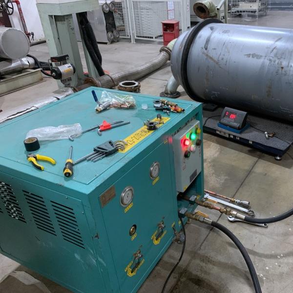 R1233zd R123 máquina de recuperação de refrigerante máquina de recarga de óleo a baixa pressão 2HP menos refrigerante