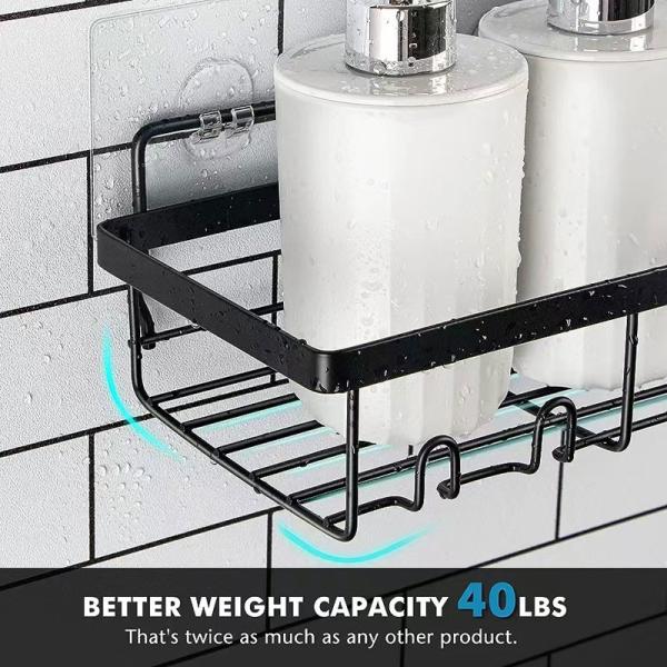 Home Farmhouse Wall Inside Organization and Storage Decor Accessories Shower Caddy Shelf Organizer Rack
