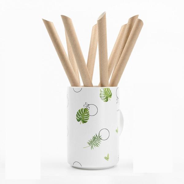 OEM Recycled Paper Straws Biodegradable Individually Wrapped Paper Straws For Drinking