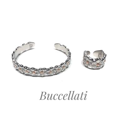 925 Silver Floral Design Bangles Adjustable 6-10.3 Size Flower Silver Bangles For Men Women