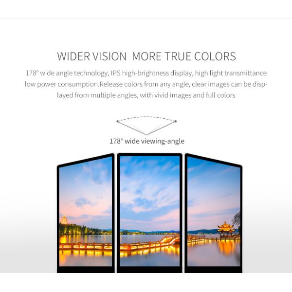 Hd dilui ultra a propaganda quiosque da posição do assoalho do LCD de 49 polegadas