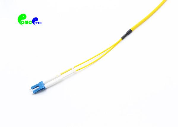 Flat Duplex Fiber Optic Patch Cables LC UPC - SC UPC Single Mode 9 / 125 SM DX 10m LSZH Jumper