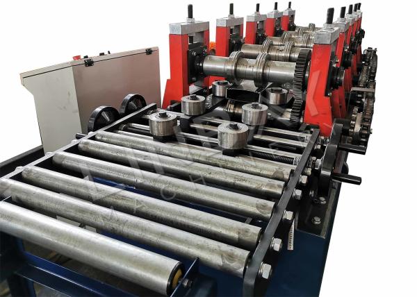 Automatic Change 30kw Box Beam Roll Forming Machine 380V Galvanized Steel Racking Shelving