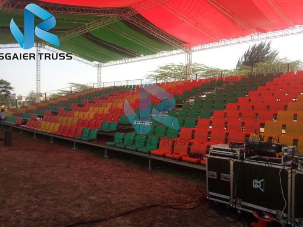 Sports training demountable metal bleachers seating for renting hire