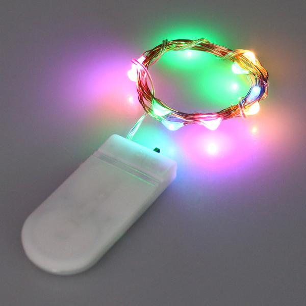 CR2032 Battery Powered 2m 20 LED Multi-Color LED String Lights For Christmas, Party, Festival Decoraction