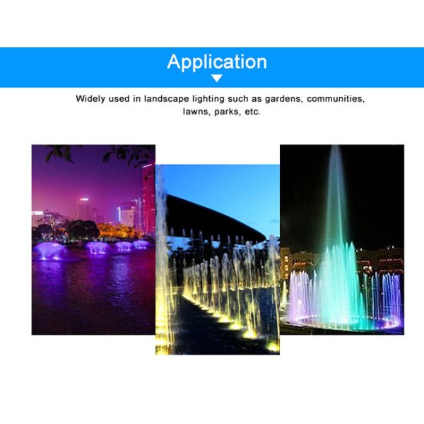 света пруда низшего напряжения 6500K подводные, изменение цвета привели света 3W бассейна