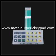 Teclado numérico numérico industrial da membrana 2.0mm do filme do potenciômetro do metal do ANIMAL DE ESTIMAÇÃO