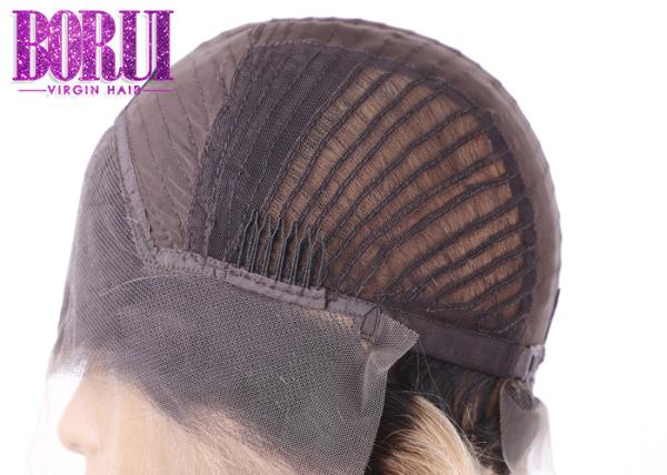 Short Colored Bob Wigs Pixie Cut Straight Lace Frontal Wig Pre Plucked #1B 27