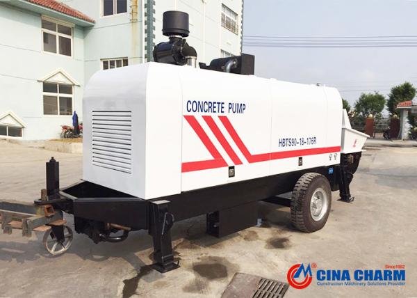 30TPH Portable Diesel Concrete Mixer Pump Building Equipment