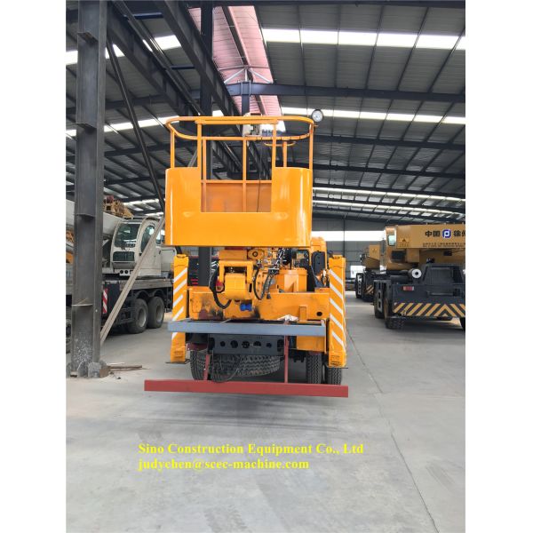 Yellow Special Purpose Truck 16m Telescopic Boom Aerial Work Truck
