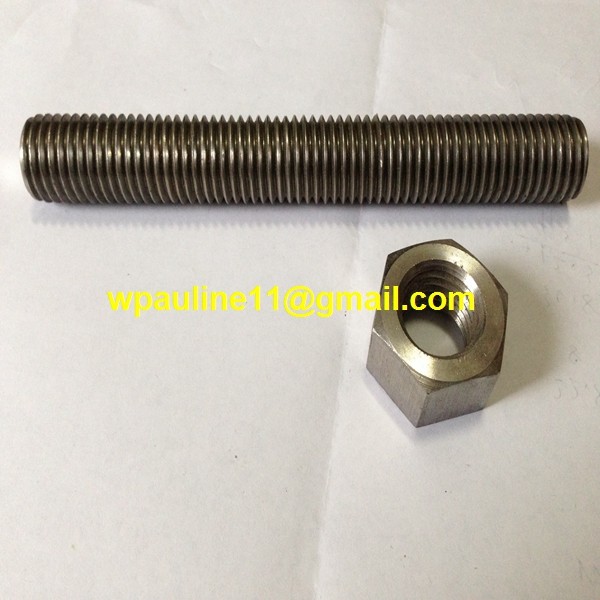 904L full threaded stud bolt and hexagonal nuts