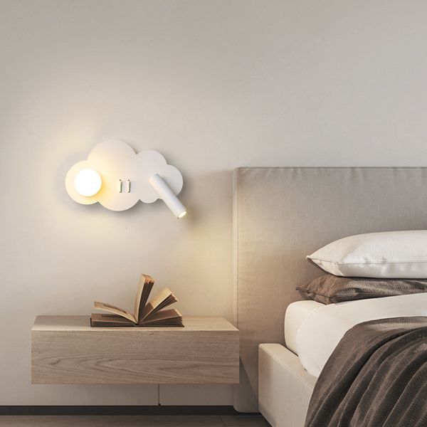 Bedroom bedside reading wall lamp creative full acrylic ball eye protection spotlight modern sofa background wall lamps
