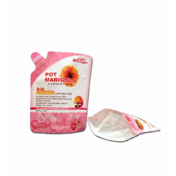 Stand Up Hand Washing Spout Food Grade Packaging Liquid Soap Spout Doypack Detergent Bag