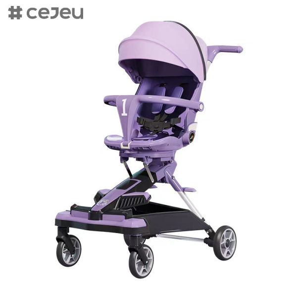 Pushchair/Stroller (Birth to 3 Years Approx, 0-15 kg), Lightweight with Compact FoldFour wheel suspension Brake