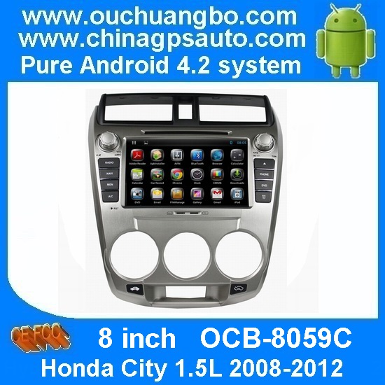 Ouchuangbo Android 4.2 DVD Player for Honda City 1.5L 2008-2012 GPS System iPod RDS Stereo Radio OCB-8059C