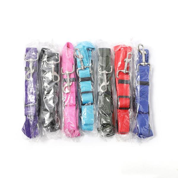 Adjustable Pet Car Safety Belt | 2.5cm Heavy-Duty Dog Seat Belt with D-Ring | Universal Vehicle Safety Leash (4 Colors) | Crash-Tested Dog Restraint