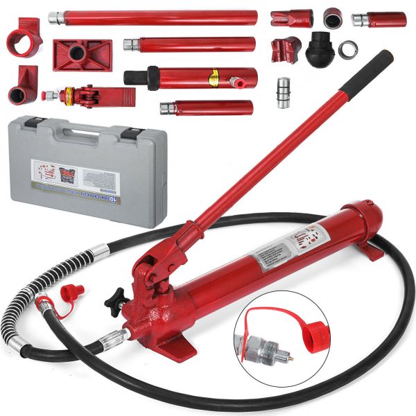 Steel 10 Ton Porta Power Hydraulic Jack Kit For Body Frame Repair