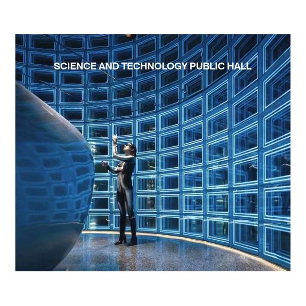 Неоновые зеркала, отражающие художественность Внутренние наружные модные тенденции для современных пространств